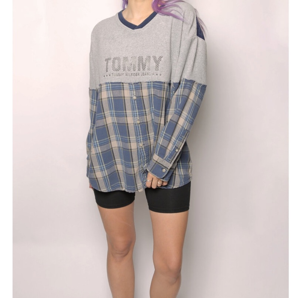 iamkoko.la Tommy Hilfiger Sweatshirt Split Plaid